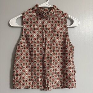 Urban Outfitters Ecote Geometric Sleeveless Blouse Size XS